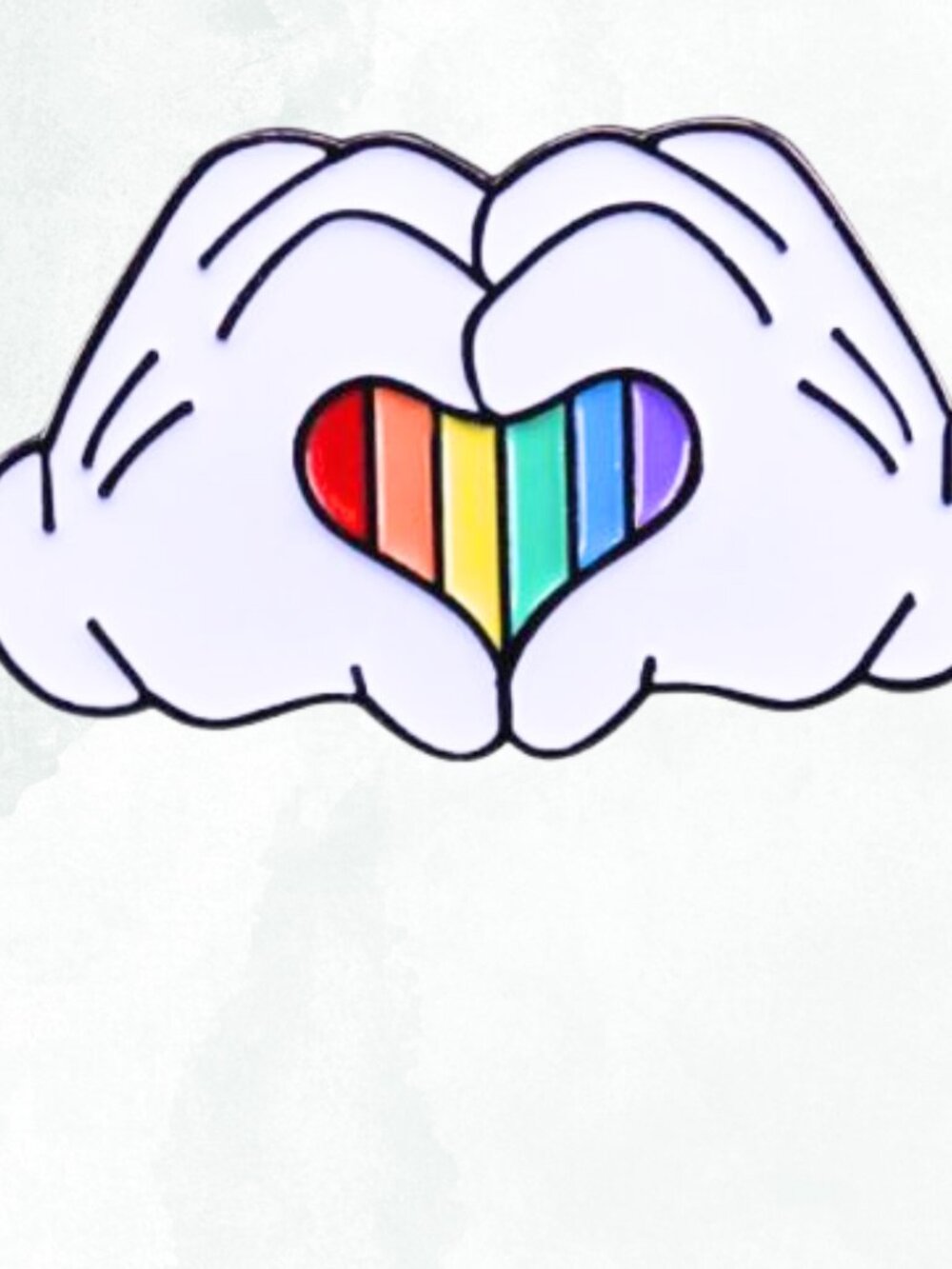 Mickey Heart Hands Pride Pin #Pride #LGBT #Disney